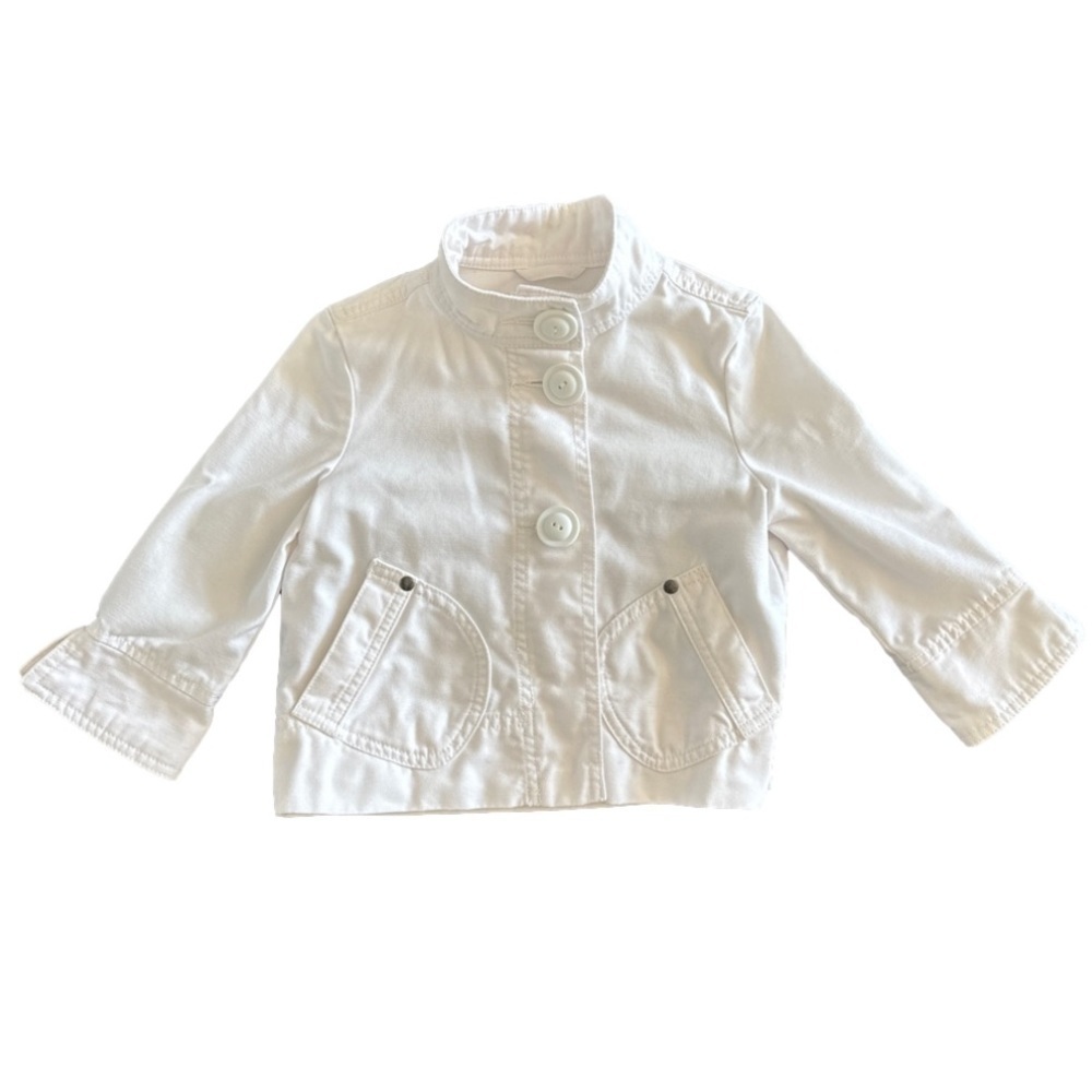 Gap kids White casual coat size xs (4-5 years)